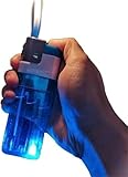 Extra Large Lighter, Super Giant Lighter, Butane Lighters, Transparent Oil Tank (fuel Not Included)(Blue)