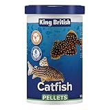 King British – Catfish Pellets 600g – Multi-Vitamin Complete Sinking Food for Catfish & Other Bottom-Feeding Tropical Fish – Clear Water Formula –Natural ingredients – Support A Healthy Immune System