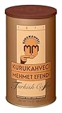 KURUKAHVECI MEHMET EFENDI Turkish Coffee, Arabica Beans, Roasted Ground,Rich Aroma, Fresh, Medium to Heavy-bodied, Original Taste Since 1871 (17.6 OZ / 500 Gr)
