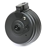 CYMA 2500rd Electric Drum Magazine for Tokyo Marui, G&P, JG AK47 AK74 Airsoft AEG (Black)