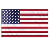3ft x 5ft USA Flag - 91cm x 152cm American Flag with Double Stitched Seams, Football World Cup, American Football, Basketball Flags 5ft x 3ft with Eyelets, USA Decorations