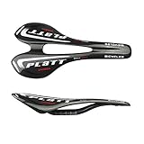 PLATT Bike Carbon Fiber Saddle Lightweigth Bicycle Seat for Road Bike and Mountain Bike 3K Gloss,Black