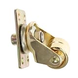 ULTECHNOVO Textured Upright Piano Caster Wheel Pure Brass Piano Accessory Stable Screw Fixing for Safe Moving Antique Golden Finish Practical Replacement