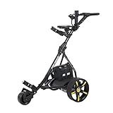 Pro Rider Electric Golf Trolley | 9 Speed Settings, Auto Distance Function, Powerful 200W Motor | Rugged Extra Grip Wheels | Easy to Assemble Complete 18 and 36 Hole Models | Free Accessory Bundle