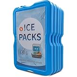 Roe Tenpo Home Freezer Blocks Ice Packs for Lunch Bags & Coolers - Slim, Reusable & BPA-Free Freezer Packs | Long-Lasting, Quick Freeze | Perfect for Picnic, Camping, Beach & Outdoor Sports