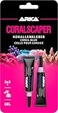 Coral glue reef tank – ARKA Coralscaper Gel 2×3 g – mini tubes for frag mounting & coral repair – no-drip precision – reef-safe for SPS, LPS, rock & ceramic – for reefscaping on the go
