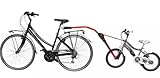 Ammaco Peruzzo Trail Angel Bike Tagalong Towing Bar Folding Coupling Tandem Trailer Red