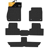 FSW - Compatible with Vauxhall Zafira Tourer 7 Seater 2012-2019 Fully Tailored Car Floor Mats - 5mm Extra Heavy Duty Rubber, Anti Slip Mat, Fully Waterproof, Hard Wearing - 4 Floor Mats Only