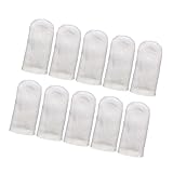 Montesy 10pcs Finger Sleeves Cots Gloves For Antique Play Polishing Beads Breathable Leather Gloves Two Styles For Enthusiasts