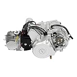 GCIUEMMH 125cc 4-Stroke Engine Motor Kit - 5.5KW Electric Start Replacement Engine Motor Transmission, Air Cooled, CDI Ignition for ATV, Dirt Bike, Go Kart, Pit Bike (Fits Atomik, Pitpro, TDR, Hummer