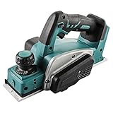 Electric Planer 18V – Portable planers for Wood 82mm Width & 2mm Cutting Depth, 15000RPM – Compact Power Planer for DIY & Furniture Projects – Green