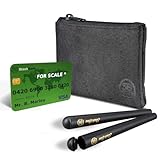 Stash Bros Pocket Smell Proof Bag & 2 Airtight Storage Tubes - Smell Proof Container & More Accessories (Black)