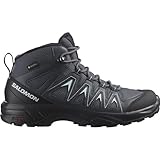 Salomon X Braze Mid Gore-Tex Women's Hiking Waterproof Shoes, Hiking essentials, Athletic design, and Versatile wear, Ebony, 8