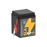 Landport SLA 6N4-2 Ready To Use Starter Battery 6 volt, 4 Ah/10hr, 30 CCA With AGM Technology-Ideal For Motorcycles & Powersport Vehicles Fits Honda CB 50 J (J) 1978-1981 MS 6N4-2