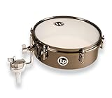 Latin Percussion LP812-BN 12 x 4-Inch Drum Set Timbales, Black Nickel