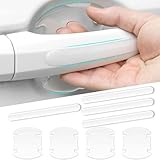 MABEIBEI 8 PCS Car Door Handle Protector for Skoda Yeti City 2013-2017, Anti-Scratches Door Side Handle Paint Guard Auto Cup Handle Paint Protection