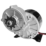 Bemonoc DC 12V 250W Gear Reduction Motor with 9 Tooth Sprocket, MY1016Z2 Brushed Motor for E Scooter, Electric Wheelchairs, Motorcycles, Massagers and Mowers