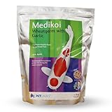 NT Labs Medikoi Wheatgerm With Garlic, Complete Feed For All Pond Fish, Ideal For Late Autumn, Winter & Early Spring Feeding, Maintains Immune System, Koi Fish Food (1.75kg, 6mm)