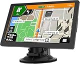 Sat Nav for Car Truck – 9 Inch GPS Navigation with 2025 UK & Europe Maps, Free Lifetime Updates, Voice Guidance, Speed Camera Alerts, HD Touchscreen
