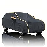 Waterproof Car Cover All weather,for Mercedes-Benz 420 SEC C126,Full Rain Snow Hail UV Protection Covers Oxford Outdoor indoor car tarp tarpaulin Right Side Zipper with Mirror Pocket
