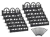 Easyflex Decorative No-Dig Landscape Edging Kit - 15 ft., Black Wrought Iron-Look