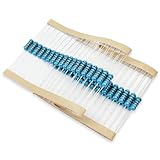 Innfeeltech 50 Pcs 1W 1% Tolerance 10KΩ Metal Film Resistor Resistance for DIY Project and Experiments