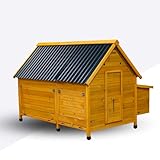 Cocoon Farm House XL Chicken Coop – Extra Large Wooden Hen House with ECO Rot-Proof Roofs, Pull-Out Trays, 6 Nesting Areas & Secure Locks – Ideal for 12–15 Birds