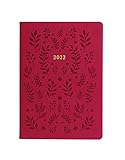Letts of London Woodland A5 Week to View 2022 Diary - Pink, 22-082162