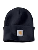 Carhartt Men's Knit Cuffed Beanie, Navy, OS