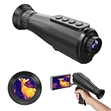 AI 15 Thermal Monocular,384x288(50HZ) night vision monocular with 10-hour battery life,8×digital zoom,1.43-inch AMOLED screen,IP66 Thermal Imaging Monocular for Hunting with Wi-Fi Hotspot/STA/MIC