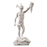 Design Toscano Perseus Beheading Medusa Greek Gods Statue, Marble Polyresin, White, 30.5 cm
