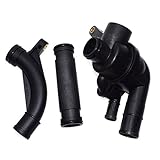 Engine Thermostat & Housing & Pipe Kit 3PCS fit for ROVER 75 45 800 for MG ZS PEM101050, PEP101970, PEP103270