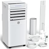 Air Conditioning Unit, 9000 BTU Portable Air Conditioner with 4-In-1 Cooling & Dehumidifier & Cooling Fan, Powerful Mobile AC Unit with Remote Control, 24H Timer & Window Kit for Rooms Up to 269sq.ft