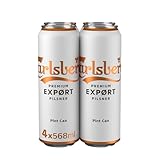 Carlsberg Export Lager Beer, 4 x 568ml