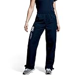 Canterbury Women's Open Hem Stadium Pants | Tracksuit/Lounge Pants | Jogging Bottoms | Durable | Full-Leg Size Zip Track Pants, Navy, 10
