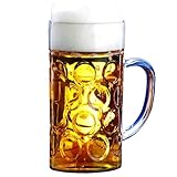 AIOS Schorm Oktoberfest 2 Pint Beer Stein. Made from Virtually Unbreakable SAN Plastic so Much Safer Than Glass.