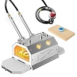 Nelyrho Portable Blacksmith Beginner Forge Kit with 30PSI Regulator, Dual Burners Professional Artists Hobby Knife Making Blacksmith Tools (Double Burners)