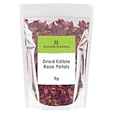 Dried Edible Rose Petals Premium Dried Flowers 8g by Manor Springs