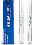 Venus Visage Award Winning Teeth Whitening Gel Pen - 2 Pack Teeth Whitening Kit - 20+ Uses - Professionally Formulated - Low Sensitivity Stain Remover - Mint Flavour, 0.07 fl oz/2 ml Each