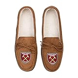 FOCO Officially Licenced West Ham United Fan House Shoes Moccasin Slippers Mens Small Size 6-7