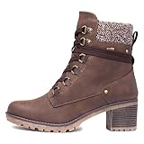 Relife Stacey Womens Brown Heeled Boots - Size 6 - Brown