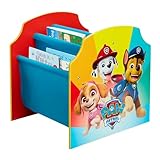 Paw Patrol Kids Sling Bookcase - Bedroom Book Storage, 39.5cm (H) x 39.5cm (W) x 35cm (D)
