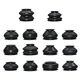 JNNJ 14 Pieces Universal Ball Joint Dust Boots Cover, Multipack Ball Joint Rubber Dust Boot Covers, Rubber Tie Rod End Boot Gaiters, Automotive Ball Joint Boot Suspension Steering Dust Cover Kit