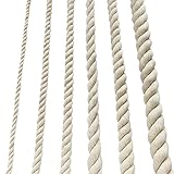 Cotton Rope Thick Rope White Rope Noose Soft Rope Decking Rope For Garden Macrame Plant Hanger Kit 30mm(5M)