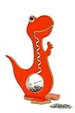 Dinosaur Piggy Bank for Kids – Large 50cm Coin Bank Money Box – Fun Dino-Shaped Savings Jar with Vibrant Colours – Educational Gift for Boys & Girls (Red)