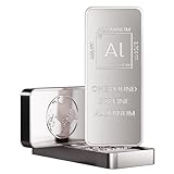1 Pound .999 Pure Aluminum Bar Bullion with Element Design - Unique Metals