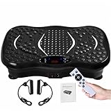 Vibration Plate Exercise Machine, 2025 Upgraded Fitness Vibration Plate Platform for Lymphatic Drainage,120-Speed Adjustable with 450 lbs Capacity, Built-in Bluetooth Speaker For Whole Body Workout