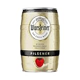 Warsteiner German Pilsner Mini Keg - 4.80% ABV (1 x 5 Litre) - German Beer, Beer Gifts for Men, Lager, Beers, Craft Beer, Beer Gift Set, Oktoberfest Beer, Christmas,