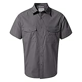 Craghoppers Mens Kiwi Short Sleeve Hiking Shirt, Ombre Blue, L EU
