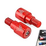 Motorcycle Bar Ends For Yamaha MT125 MT-07/Tracer 700 MT-09 MT-10 XSR700 XSR900 Handlebar Grip Bar End Plug Cap Cover Slider Balancer Weight (Red)
